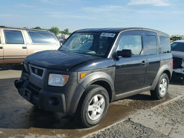 5J6YH28573L015776 - 2003 HONDA ELEMENT EX BLACK photo 2