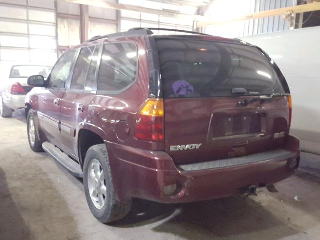 1GKDT13S252131278 - 2005 GMC ENVOY MAROON photo 3