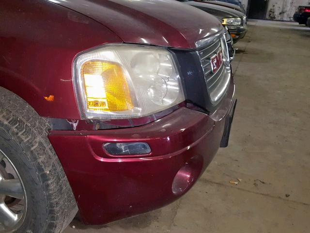 1GKDT13S252131278 - 2005 GMC ENVOY MAROON photo 9