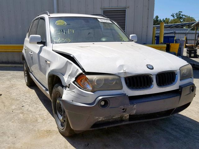 WBXPA93425WD03855 - 2005 BMW X3 3.0I WHITE photo 1