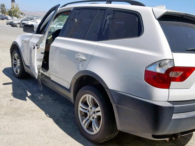 WBXPA93425WD03855 - 2005 BMW X3 3.0I WHITE photo 3