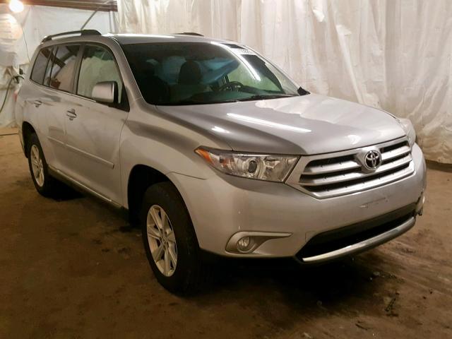 5TDBK3EH3CS128494 - 2012 TOYOTA HIGHLANDER SILVER photo 1