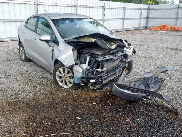 KNADN4A33C6050621 - 2012 KIA RIO EX SILVER photo 1