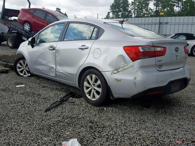 KNADN4A33C6050621 - 2012 KIA RIO EX SILVER photo 3