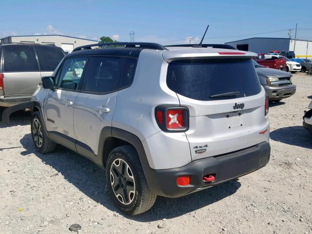 ZACCJBCT0FPC18146 - 2015 JEEP RENEGADE T SILVER photo 3