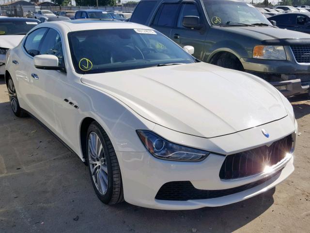 ZAM57XSA4F1139353 - 2015 MASERATI GHIBLI WHITE photo 1