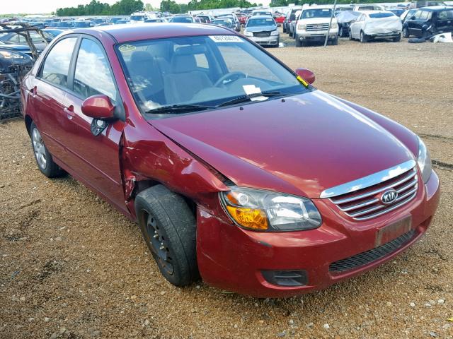 KNAFE222195664990 - 2009 KIA SPECTRA EX RED photo 1