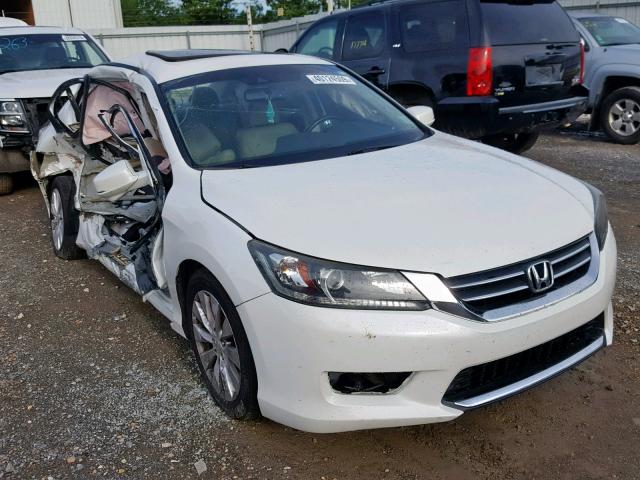 1HGCR2F88DA019652 - 2013 HONDA ACCORD EXL WHITE photo 1