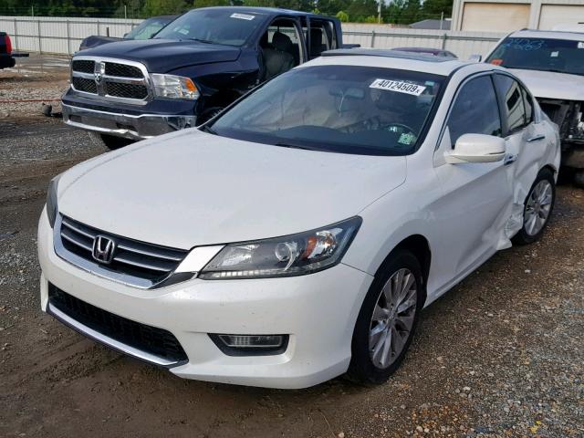 1HGCR2F88DA019652 - 2013 HONDA ACCORD EXL WHITE photo 2