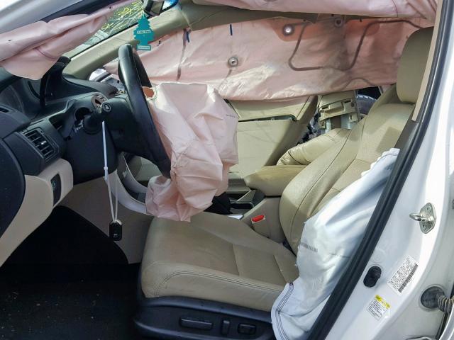 1HGCR2F88DA019652 - 2013 HONDA ACCORD EXL WHITE photo 5