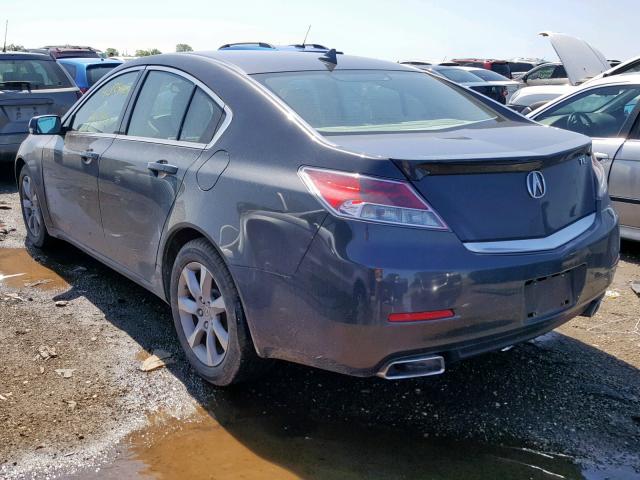 19UUA8F59DA001665 - 2013 ACURA TL TECH GRAY photo 3