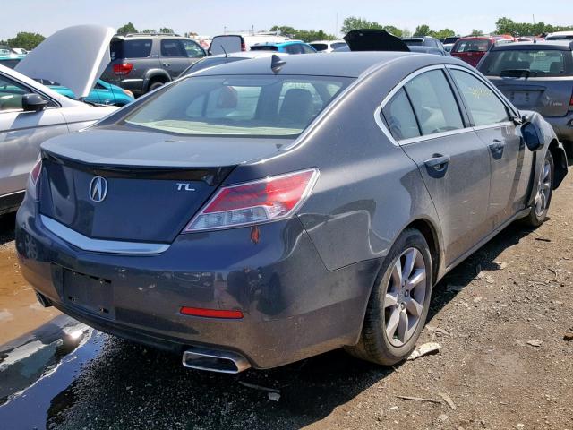 19UUA8F59DA001665 - 2013 ACURA TL TECH GRAY photo 4