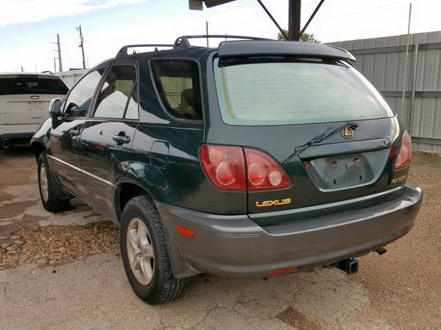 JT6GF10U8X0013036 - 1999 LEXUS RX 300 GREEN photo 3