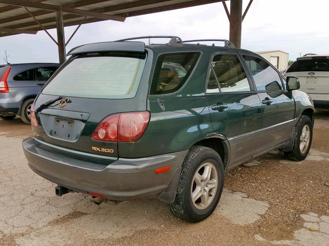 JT6GF10U8X0013036 - 1999 LEXUS RX 300 GREEN photo 4