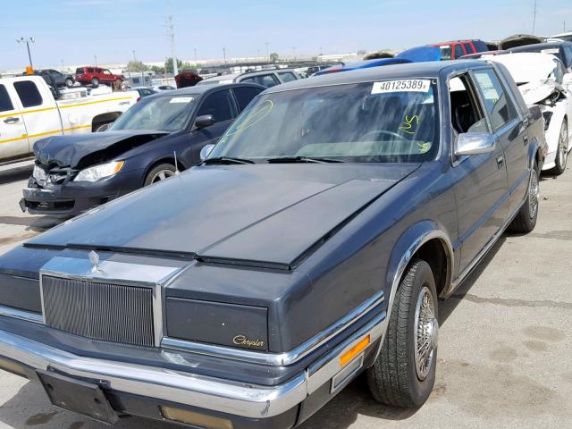 1C3BU6634JD215994 - 1988 CHRYSLER NEW YORKER BLACK photo 2