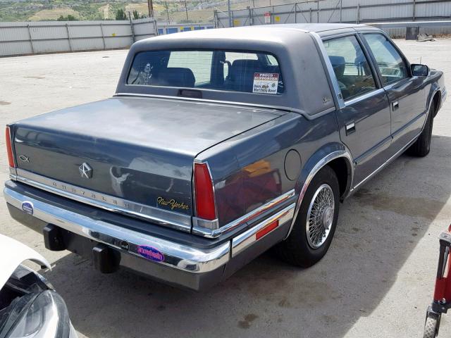 1C3BU6634JD215994 - 1988 CHRYSLER NEW YORKER BLACK photo 4