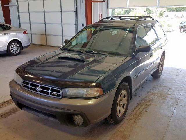 4S3BG6850V7630963 - 1997 SUBARU LEGACY OUT GREEN photo 2