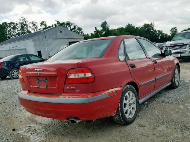 YV1VS29561F690372 - 2001 VOLVO S40 1.9T RED photo 4