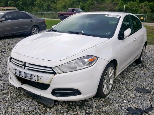 1C3CDFBA7DD233287 - 2013 DODGE DART SXT WHITE photo 2