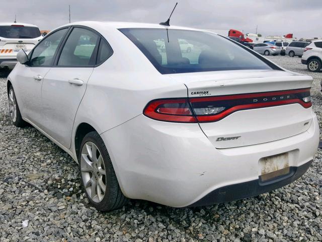 1C3CDFBA7DD233287 - 2013 DODGE DART SXT WHITE photo 3