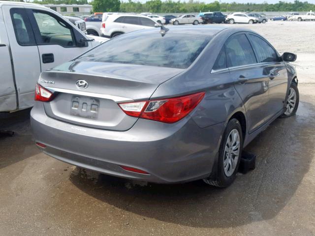 5NPEB4AC3BH240648 - 2011 HYUNDAI SONATA GLS GRAY photo 4