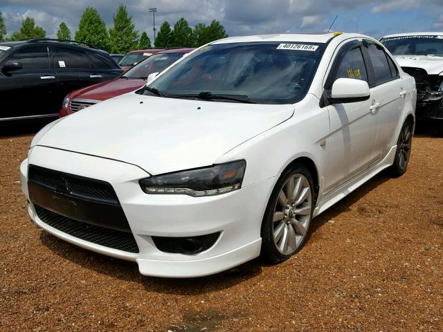 JA3AU86U28U004149 - 2008 MITSUBISHI LANCER GTS WHITE photo 2