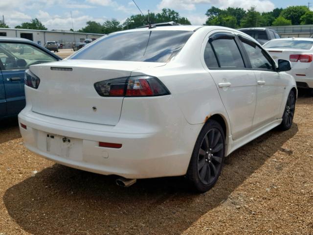 JA3AU86U28U004149 - 2008 MITSUBISHI LANCER GTS WHITE photo 4