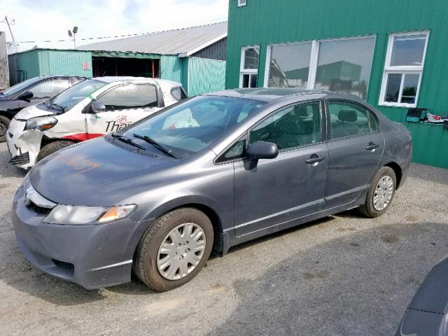 2HGFA1F28AH026981 - 2010 HONDA CIVIC DX GRAY photo 2