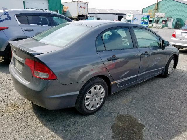 2HGFA1F28AH026981 - 2010 HONDA CIVIC DX GRAY photo 4