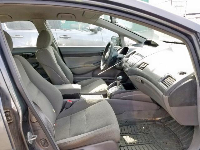 2HGFA1F28AH026981 - 2010 HONDA CIVIC DX GRAY photo 5