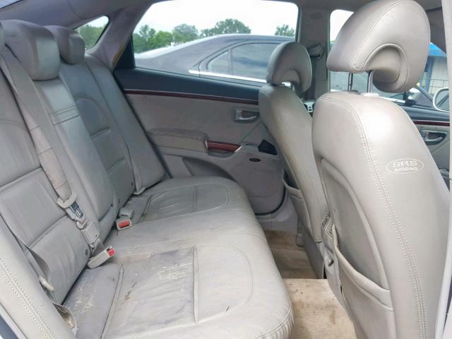 KMHFC46F66A055622 - 2006 HYUNDAI AZERA SE WHITE photo 6