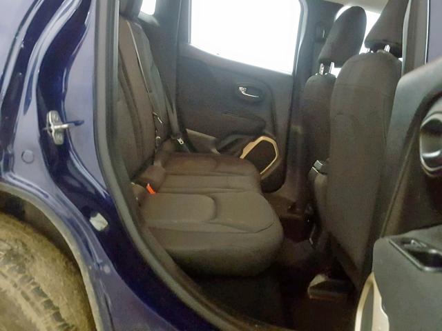 ZACCJBAW6GPC57743 - 2016 JEEP RENEGADE S BLUE photo 6