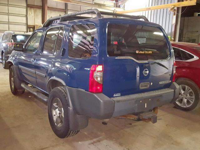 5N1ED28Y13C670493 - 2003 NISSAN XTERRA XE BLUE photo 3