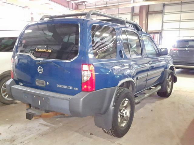 5N1ED28Y13C670493 - 2003 NISSAN XTERRA XE BLUE photo 4