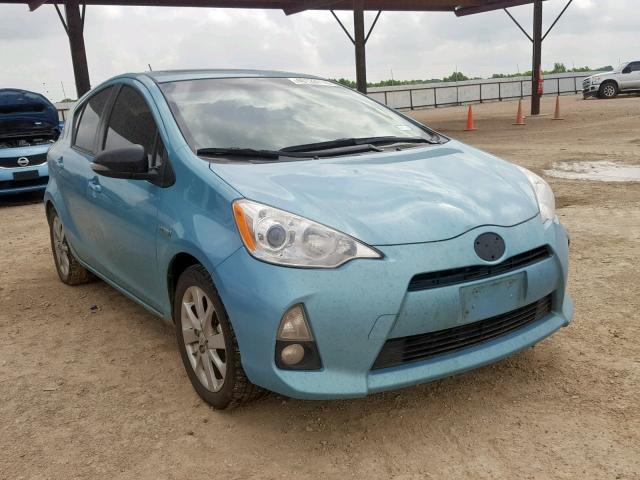 JTDKDTB38C1001319 - 2012 TOYOTA PRIUS C BLUE photo 1