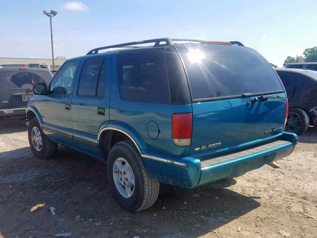 1GNDT13W7T2237244 - 1996 CHEVROLET BLAZER GREEN photo 3