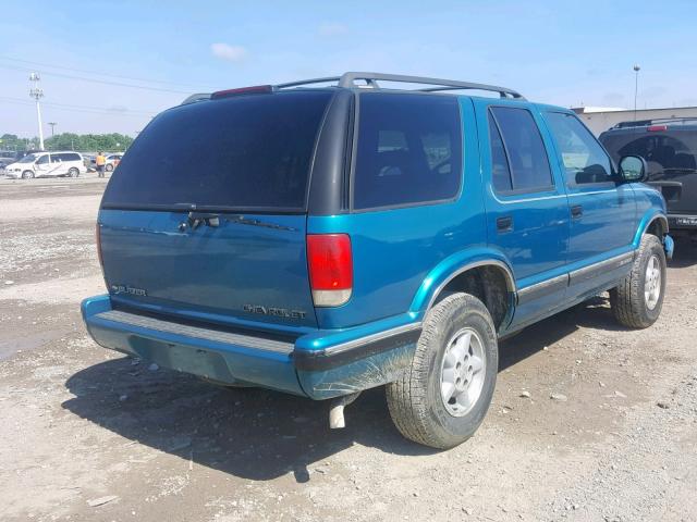 1GNDT13W7T2237244 - 1996 CHEVROLET BLAZER GREEN photo 4