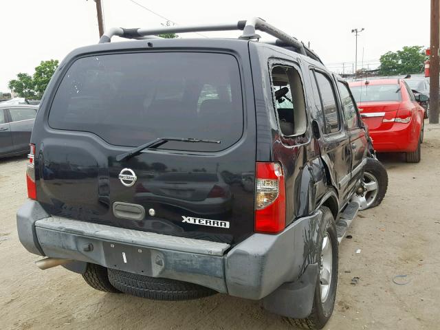 5N1ED28T84C667516 - 2004 NISSAN XTERRA XE BLACK photo 4