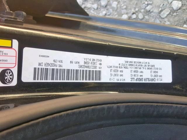 1B3CC1FB0AN223051 - 2010 DODGE AVENGER EX BLACK photo 10