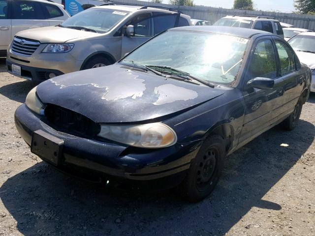 3FAFP6638XM106283 - 1999 FORD CONTOUR SE BLACK photo 2