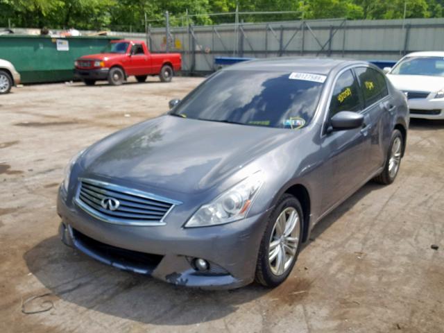 JN1CV6AR3BM410997 - 2011 INFINITI G37 GRAY photo 2