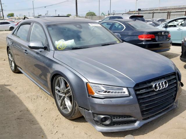 WAU44AFD8HN013385 - 2017 AUDI A8 L QUATT GRAY photo 1