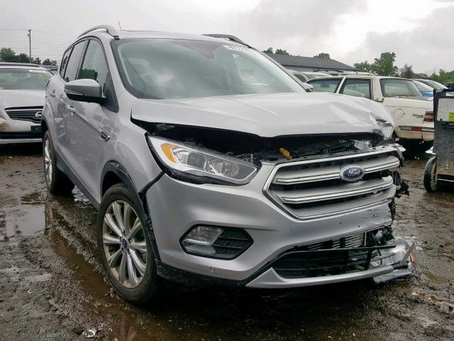 1FMCU9J91JUB80906 - 2018 FORD ESCAPE TIT SILVER photo 1