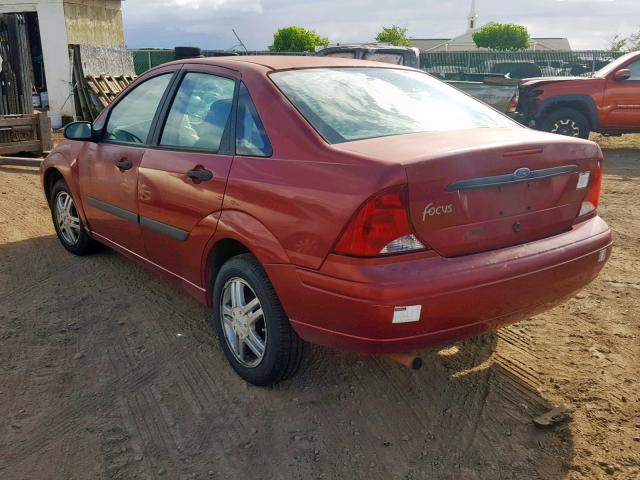 1FAFP33P13W286996 - 2003 FORD FOCUS LX RED photo 3