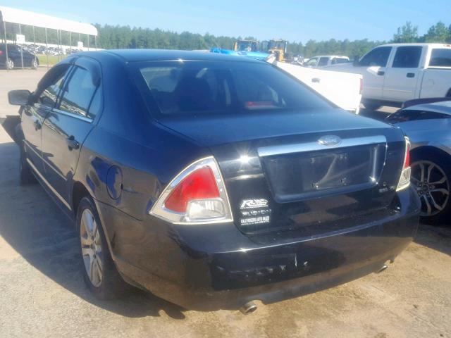 3FAFP08166R101139 - 2006 FORD FUSION SEL BLACK photo 3