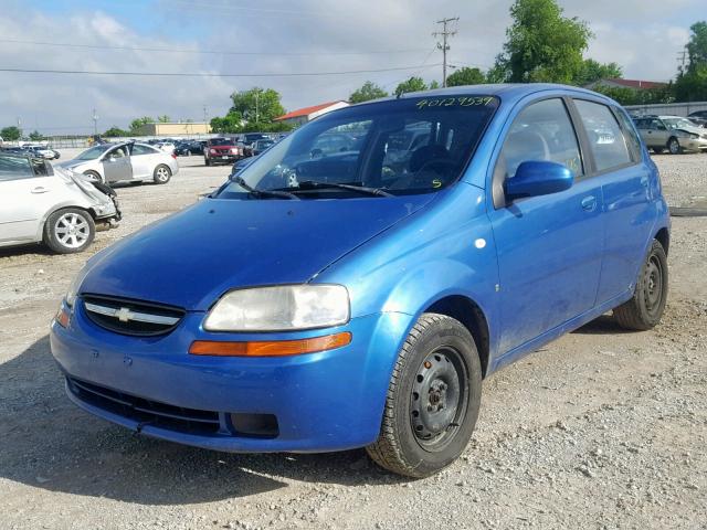 KL1TD66617B715679 - 2007 CHEVROLET AVEO BASE Көк фото 2