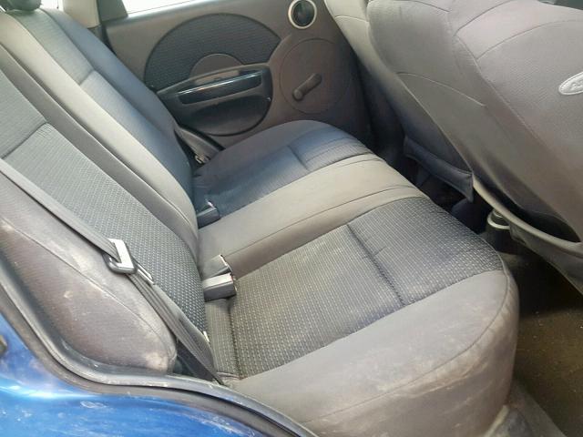 KL1TD66617B715679 - 2007 CHEVROLET AVEO BASE Көк фото 6