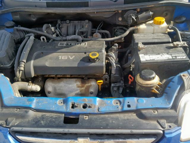 KL1TD66617B715679 - 2007 CHEVROLET AVEO BASE Көк фото 7