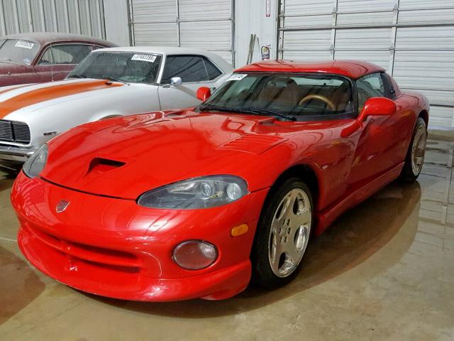 1B3ER65EX1V704926 - 2001 DODGE VIPER RT-1 RED photo 2