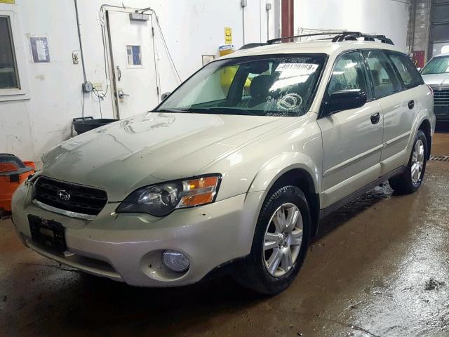 4S4BP61C357346411 - 2005 SUBARU LEGACY OUT TAN photo 2